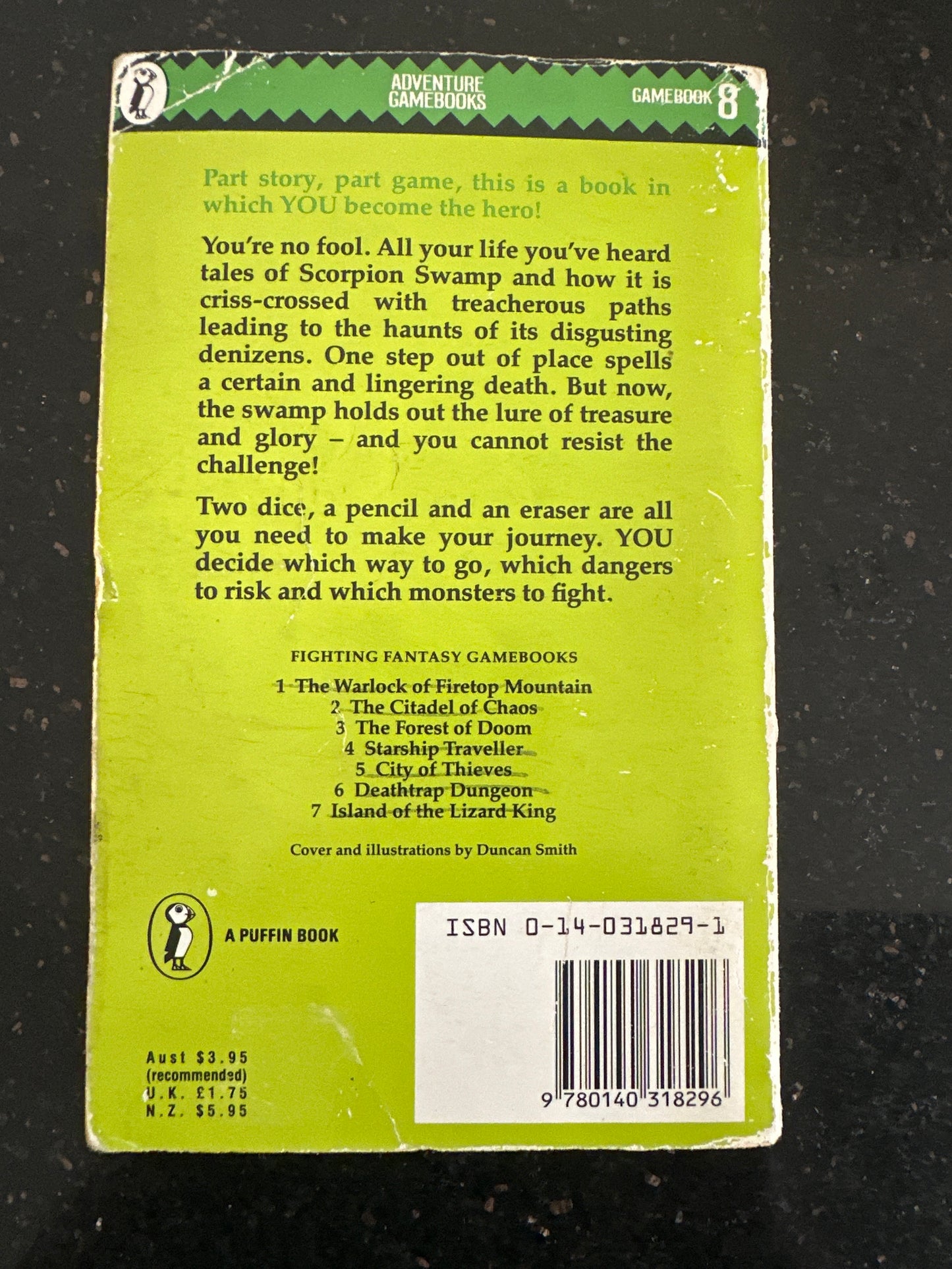 Fighting Fantasy 8 - Scorpion Swamp (Gamebook) - RPG RELIQUARY