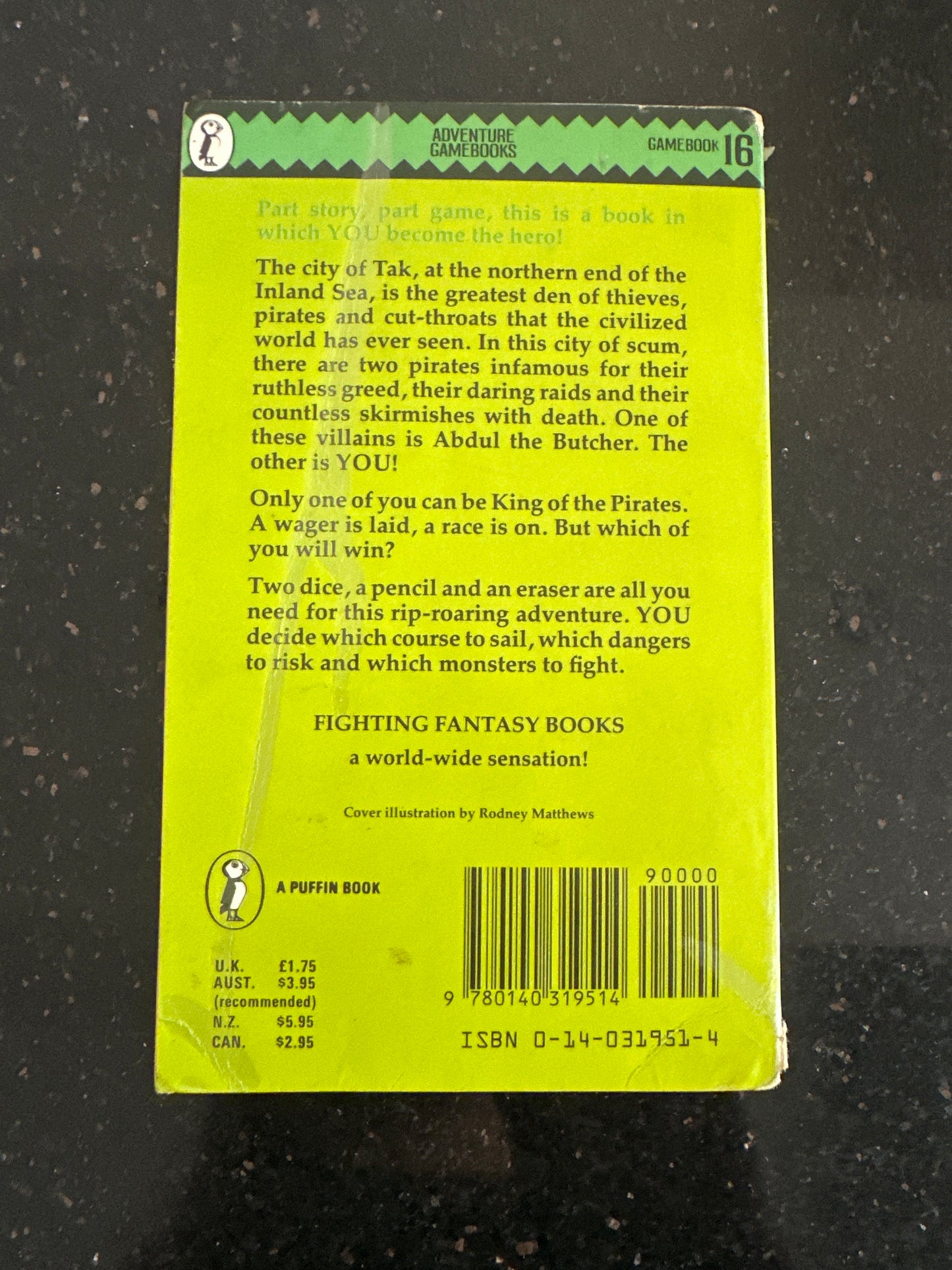 Fighting Fantasy 16 - Seas of Blood (Gamebook) a - RPG RELIQUARY