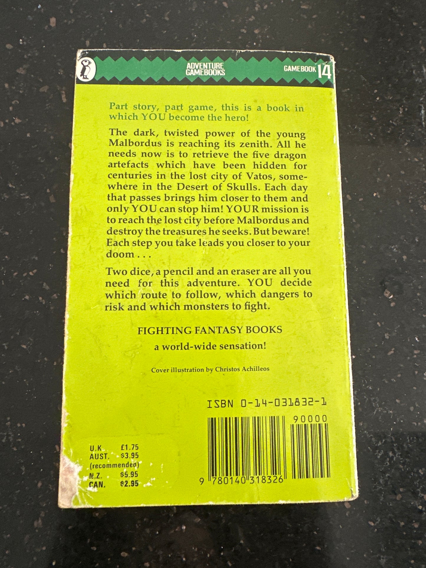 Fighting Fantasy 14 - Temple of Terror (Gamebook) a - RPG RELIQUARY