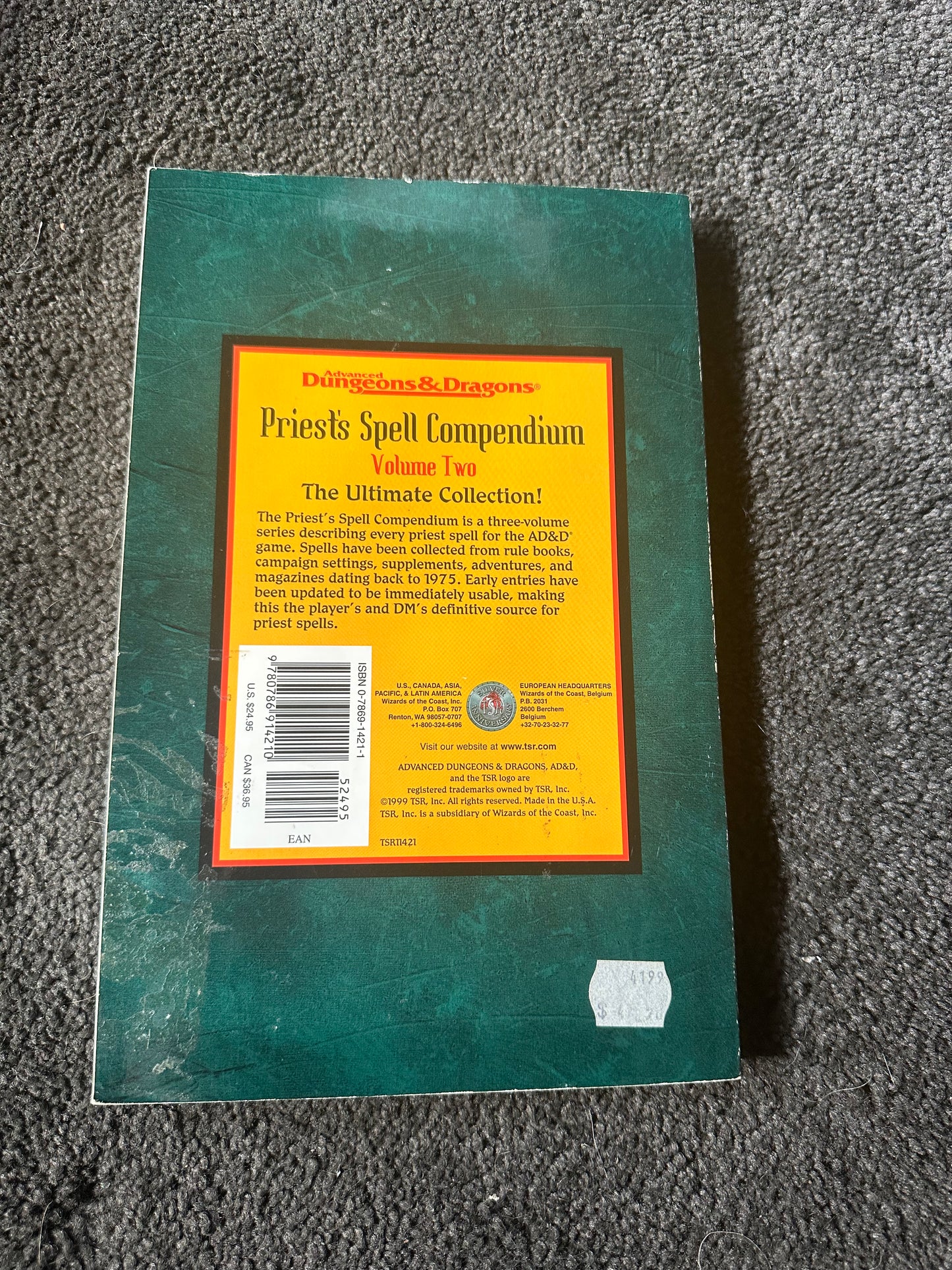 DUNGEONS & DRAGONS - PRIEST'S SPELL COMPENDIUM Vol 2 - 2165