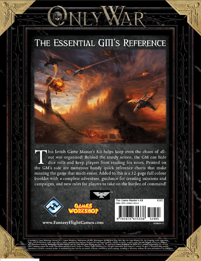 ONLY WAR - THE GAME MASTER'S KIT - IG06 - RPG RELIQUARY