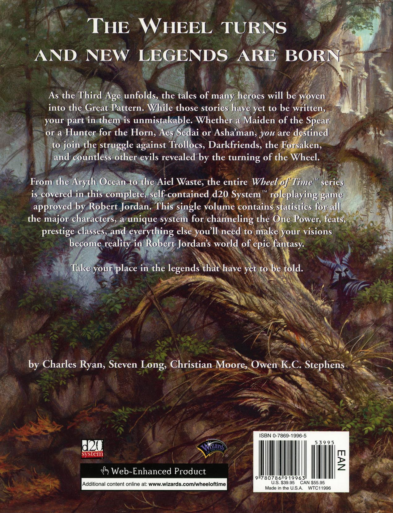 THE WHEEL OF TIME - CORE RULEBOOK - WTC11996 - RPG RELIQUARY