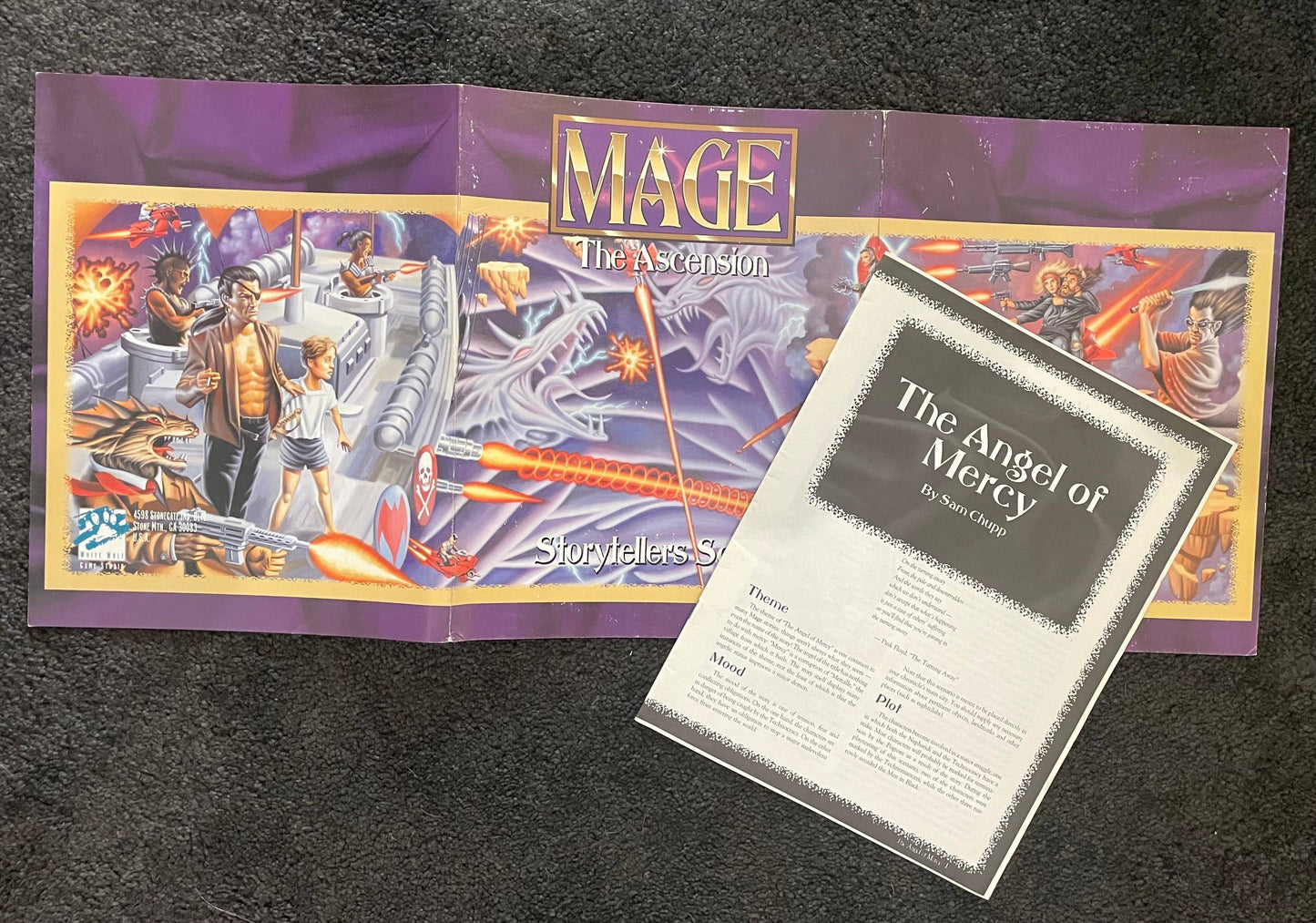 MAGE THE ASCENSION - STORYTELLERS SCREEN & MODULE - WW4001 WHITE WOLF - RPG RELIQUARY