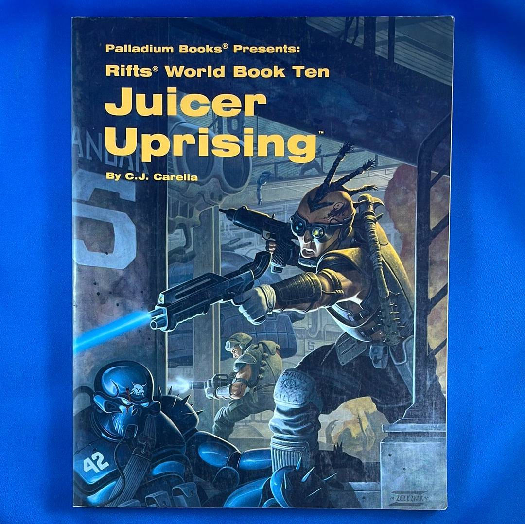 RIFTS - WORLD BOOK 10 - JUICER UPRISING - 820 PALLADIUM BOOKS - RPG RELIQUARY