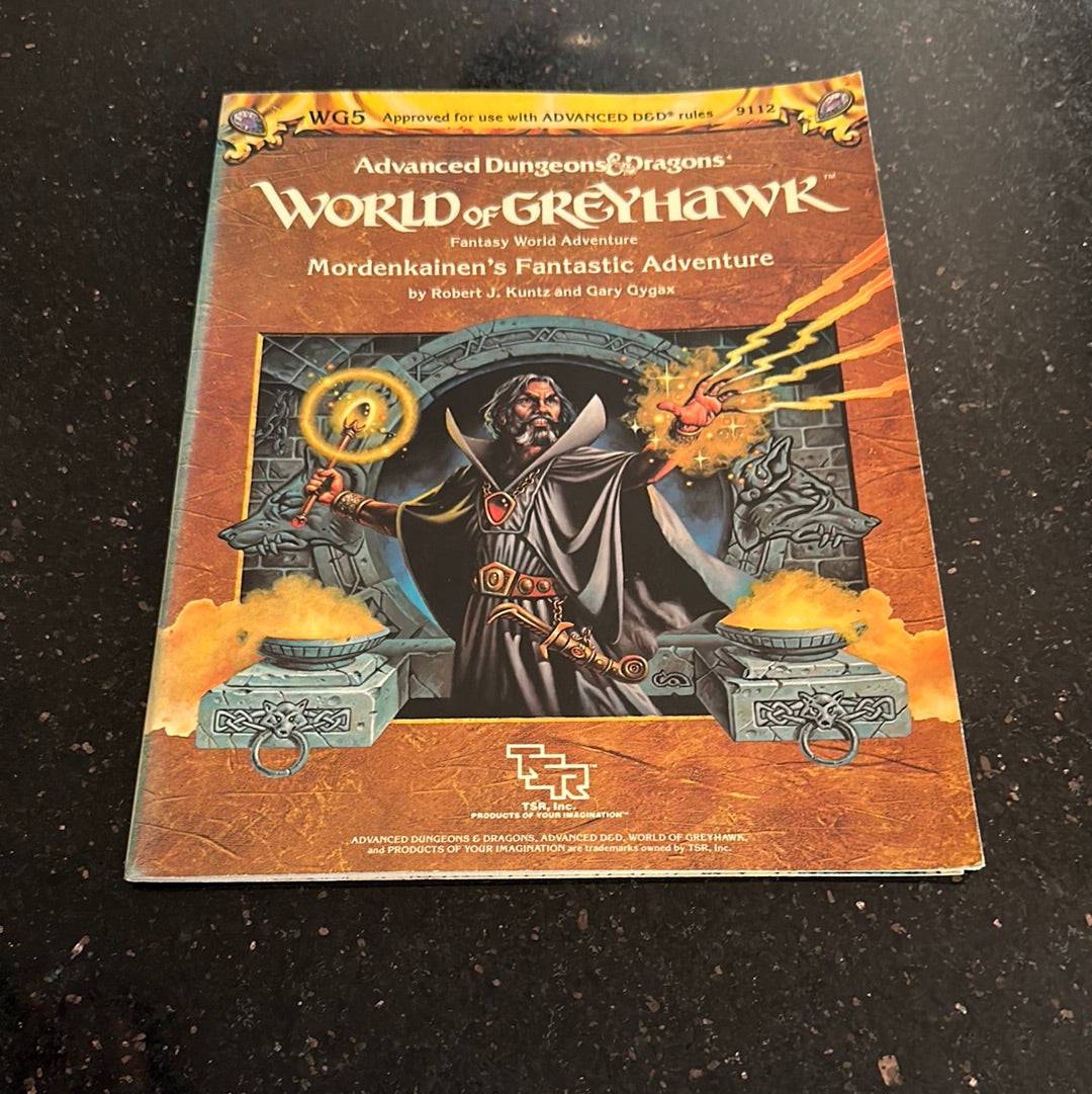 DUNGEONS & DRAGONS - WORLD OF GREYHAWK MORDENKAINENS FANTASTIC ADVENTURE - 9112 - WG5 - CONTACTED - RPG RELIQUARY