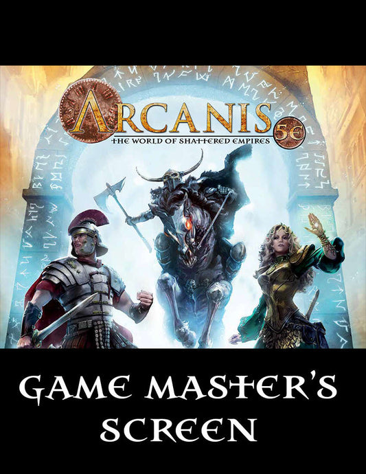 ARCANIS 5E - DUNGEON MASTERS SCREEN - PCIDMSCREEN - RPG RELIQUARY