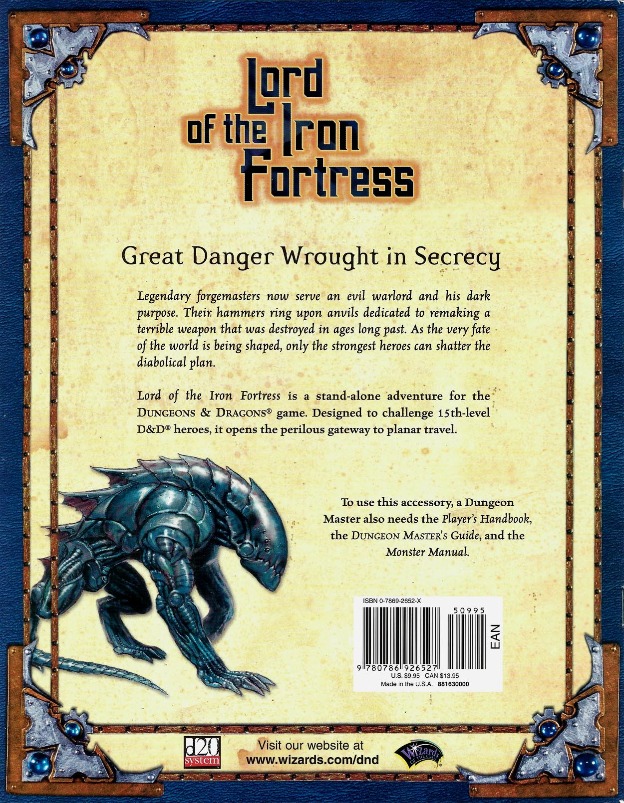 DUNGEONS & DRAGONS - LORD OF THE IRON FORTRESS - 88163 - RPG RELIQUARY