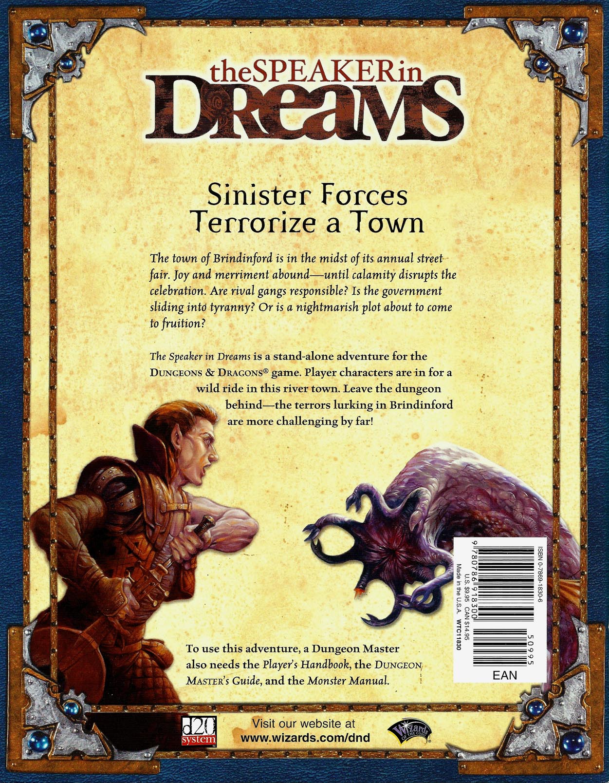 DUNGEONS & DRAGONS - THE SPEAKER IN DREAMS - 11830 - RPG RELIQUARY