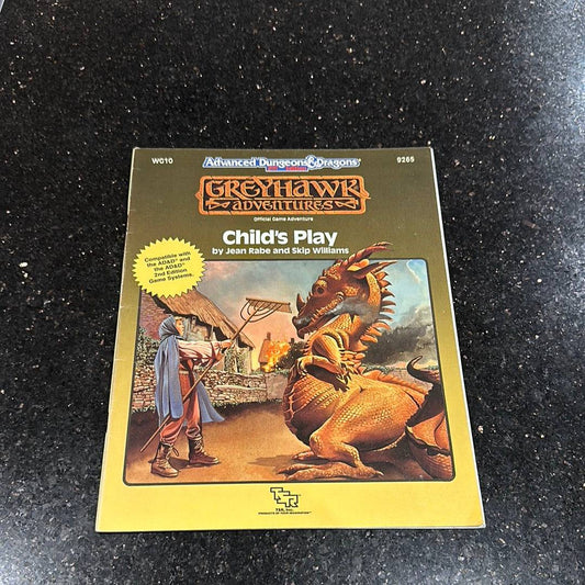 DUNGEONS & DRAGONS - GREYHAWK ADVENTURES - CHILDS PLAY WG10 - 9265 - RPG RELIQUARY