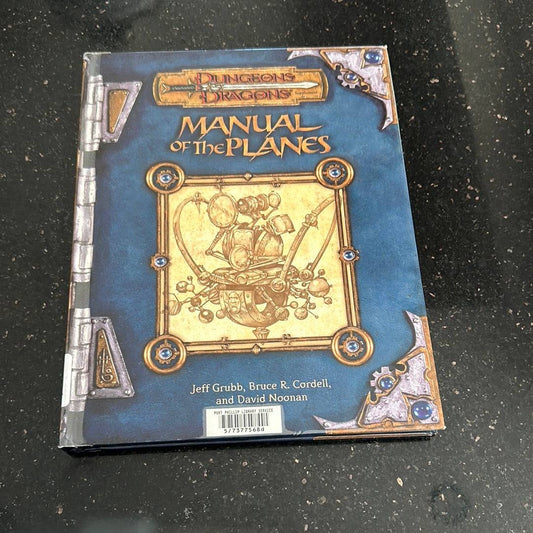 DUNGEONS & DRAGONS - MANUAL OF THE PLANES - WTC11850 - EX LIBRARY - RPG RELIQUARY