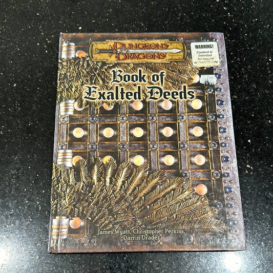 DUNGEONS & DRAGONS - BOOK OF EXALTED DEEDS - 880260000 - RPG RELIQUARY