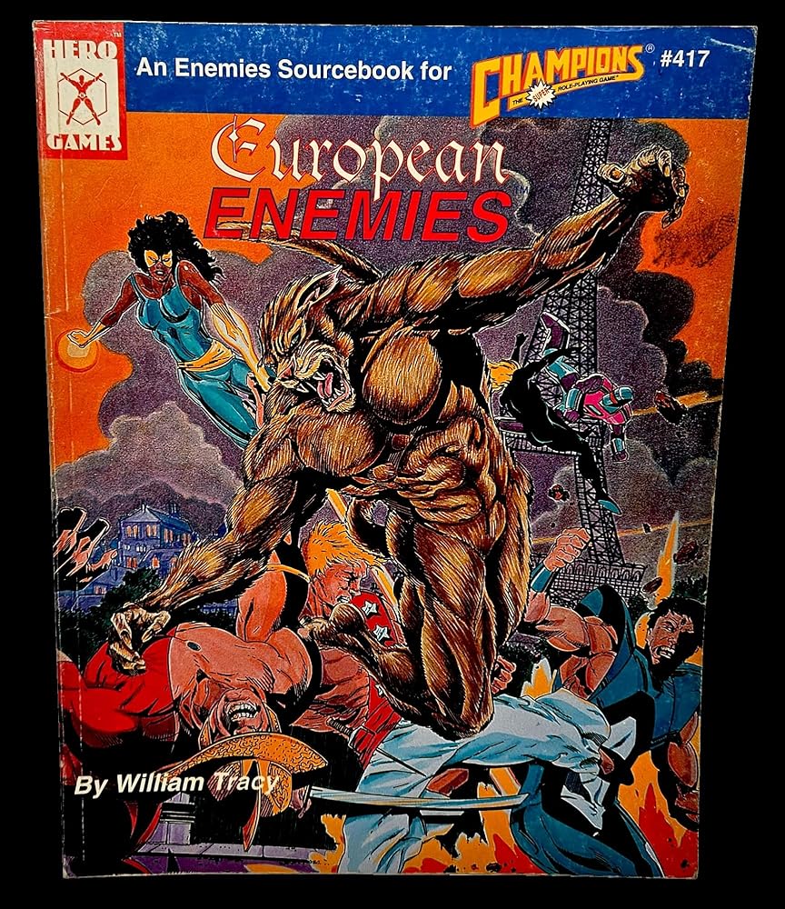 European Eropean Enemies - Champions - Hero Games cover image