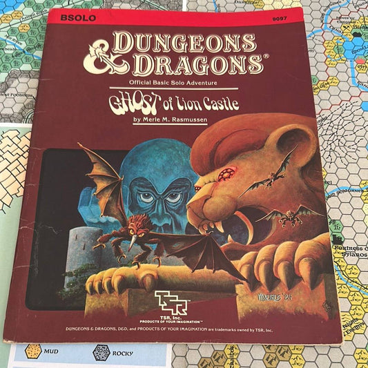 DUNGEONS & DRAGONS - GHOST OF LION CASTLE - 9097 - BSOLO - CONTACTED - RPG RELIQUARY