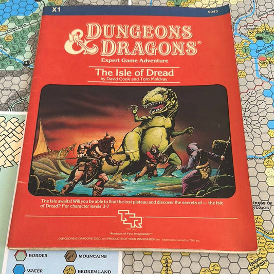 DUNGEONS & DRAGONS - THE ISLE OF DREAD - 9043 - X1 - RPG RELIQUARY