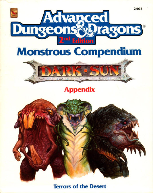 DUNGEONS & DRAGONS - DARK SUN: MONSTROUS COMPENDIUM APPENDIX - TERRORS OF THE DESERT - 2405 - RPG RELIQUARY