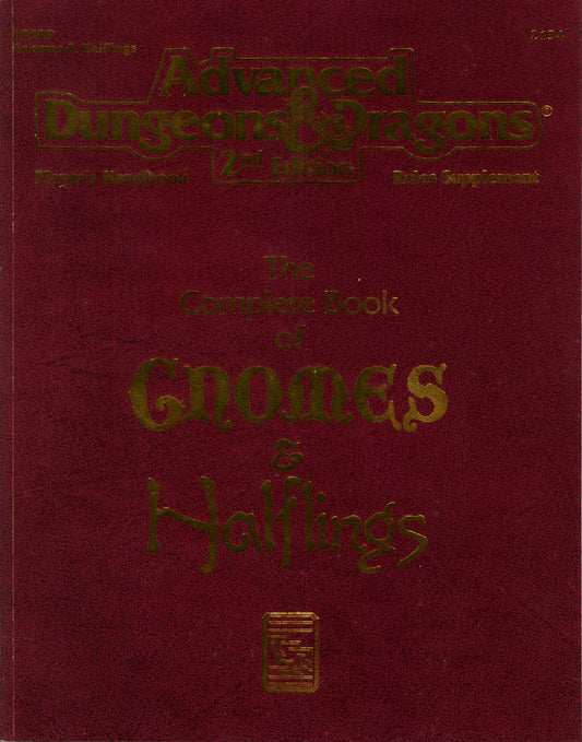 DUNGEONS & DRAGONS - THE COMPLETE BOOK OF GNOMES & HALFLINGS - 2134 - RPG RELIQUARY