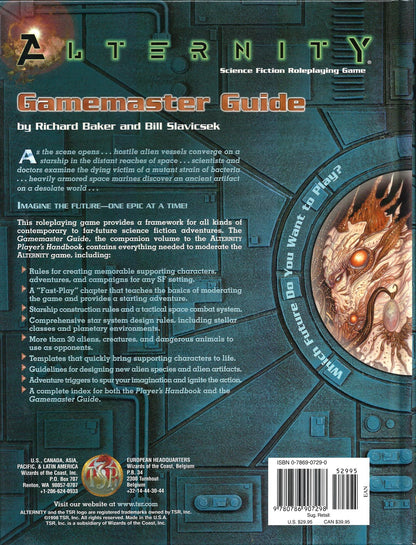 ALTERNITY - GAME MASTERS GUIDE - 2801 - RPG RELIQUARY