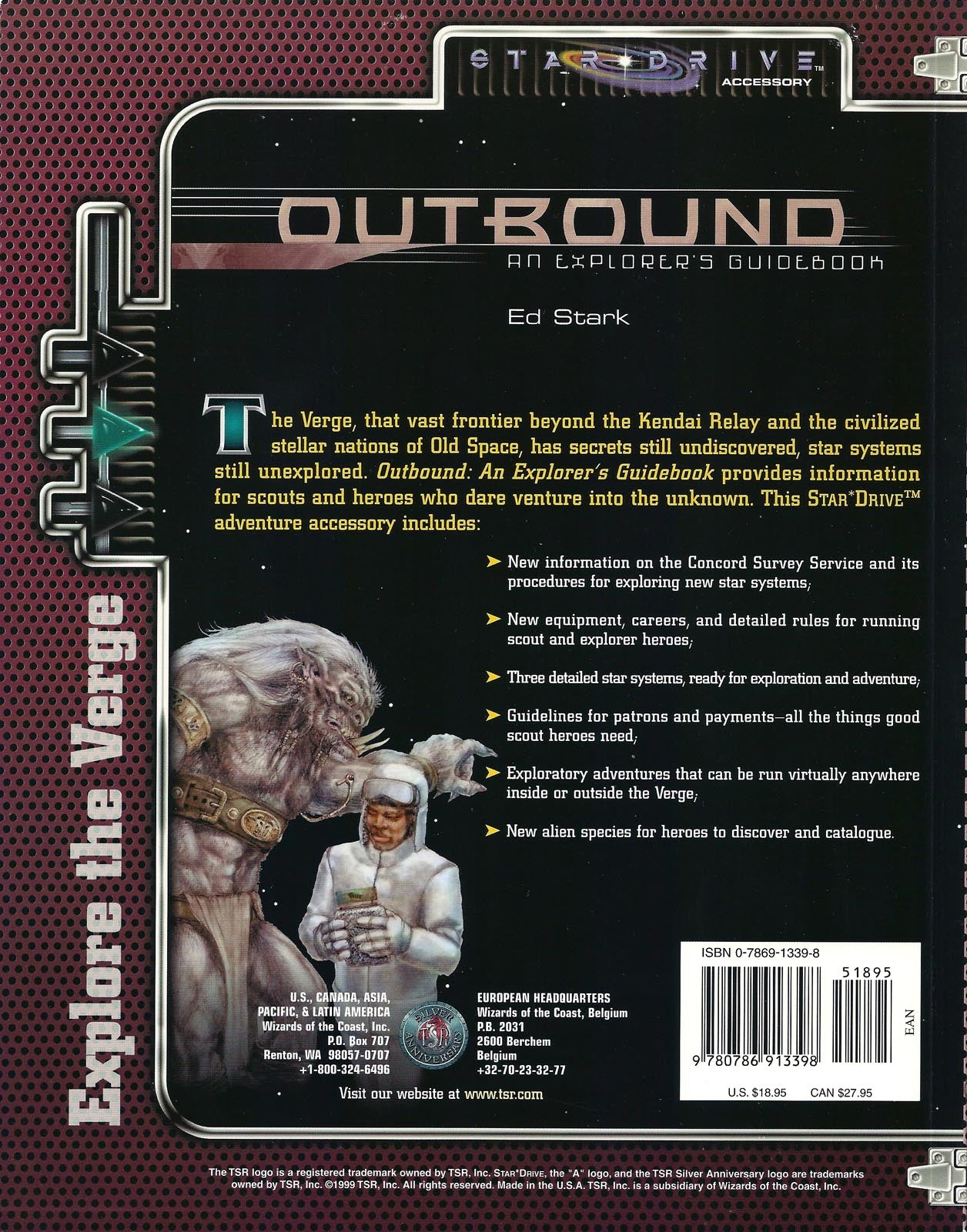 ALTERNITY - STAR DRIVE: OUTBOUND AN EXPLORERS GUIDEBOOK - 11339 - RPG RELIQUARY