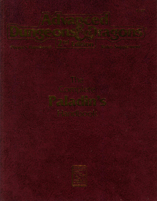 DUNGEONS & DRAGONS - THE COMPLETE PALADINS HANDBOOK 2147 2ND EDITION PHBR12 - RPG RELIQUARY