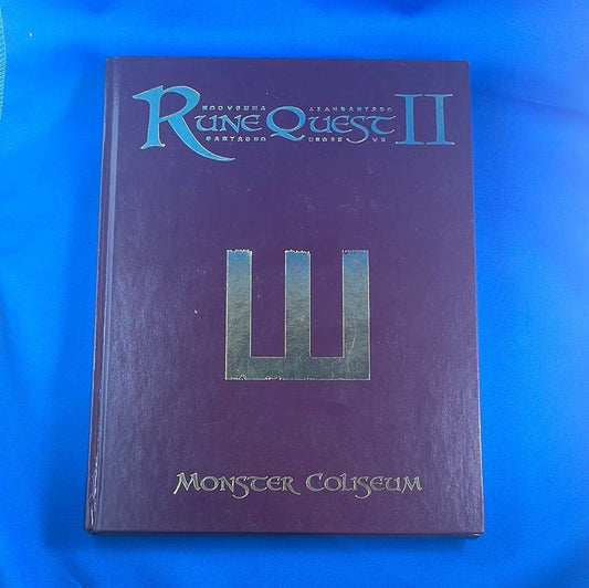 RUNEQUEST II - MONSTER COLISEUM - LEATHERBOUND - MGP8178 MONGOOSE PUBLISHING - RPG RELIQUARY