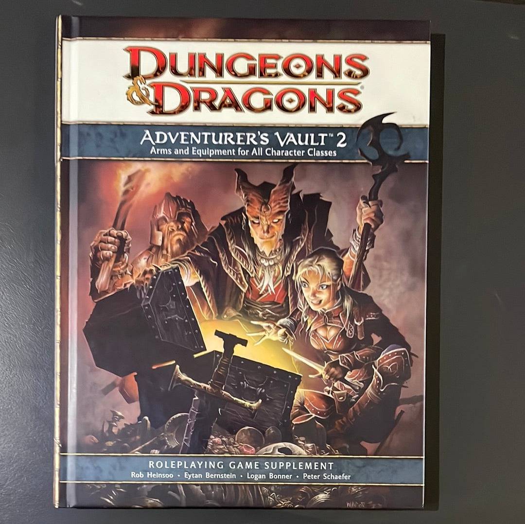 DUNGEONS & DRAGONS - ADVENTURERS VAULT 2 - ARMS & EQUIPMENT FOR ALL CHARACTER CLASSES - 24177 4TH EDITION - RPG RELIQUARY