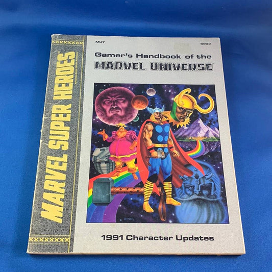 MARVEL SUPER HEROS - GAMERS HANDBOOK OF THE MARVEL UNIVERSE - 1991 CHARACTER UPDATES MU7 - 6903 - RPG RELIQUARY