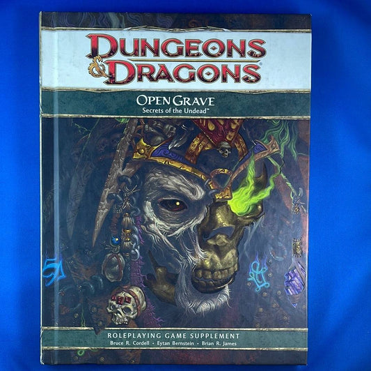 DUNGEONS & DRAGONS - OPEN GRAVE - SECRETS OF THE UNDEAD - 23945 4TH EDITION - RPG RELIQUARY