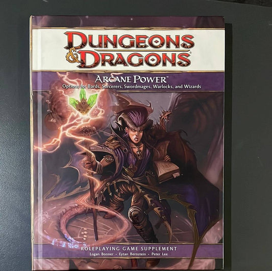 DUNGEONS & DRAGONS - ARCANE POWER - OPTIONS FOR BARDS SORCERERS SWORD MAGES WARLOCKS & WIZARDS - 21765 4TH EDITION - RPG RELIQUARY