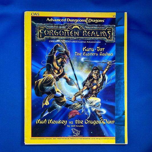 DUNGEONS & DRAGONS - FORGOTTEN REALMS:  - KARA TUR THE EASTERN REALM - TAPE ON COVER - 9242 TSR - RPG RELIQUARY