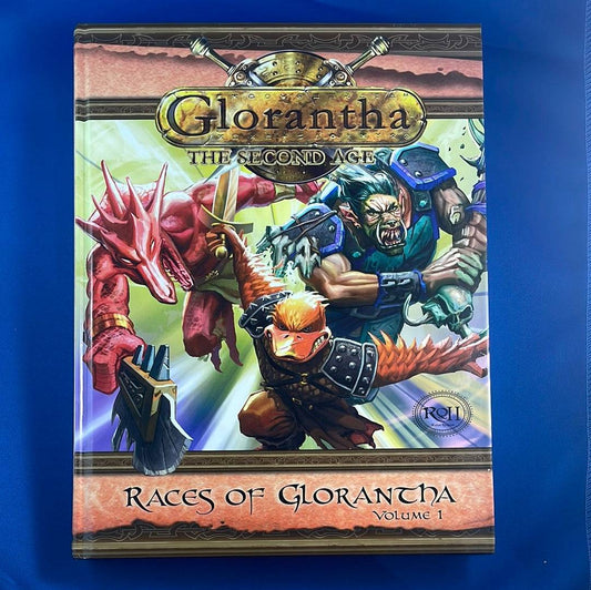 RUNEQUEST II - GLORANTHA THE SECOND AGE - RACES OF GLORANTHA - MGP8176 MONGOOSE PUBLISHING - RPG RELIQUARY