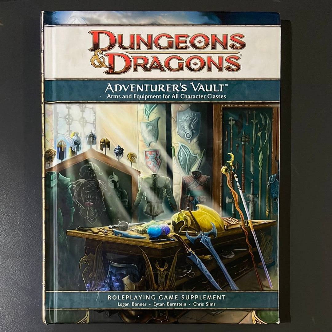 DUNGEONS & DRAGONS - ADVENTURERS VAULT - ARMS & EQUIPMENT FOR ALL CHARACTER CLASSES - 21783 4TH EDITION - RPG RELIQUARY