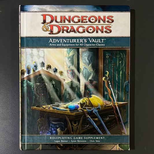 DUNGEONS & DRAGONS - ADVENTURERS VAULT - ARMS & EQUIPMENT FOR ALL CHARACTER CLASSES - 21783 4TH EDITION - RPG RELIQUARY