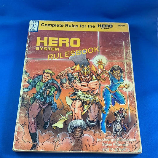 CHAMPIONS - HERO SYSTEM RULESBOOK - CORE - MISSING BACK PAGE - 500 - RPG RELIQUARY