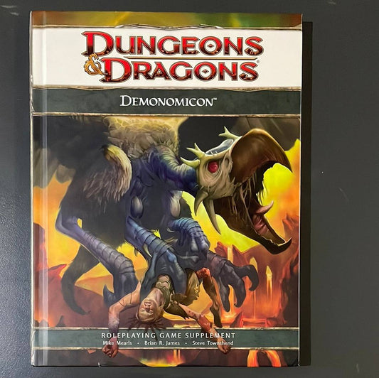 DUNGEONS & DRAGONS - DEMONOMICON - THE BOOK OF DEMON LORE - 25386 4TH EDITION - RPG RELIQUARY