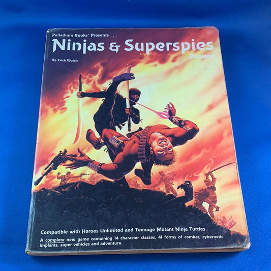 PALLADIUM BOOKS - NINJAS & SUPERSPIES - 525 PALLADIUM BOOKS PLAY COPY - RPG RELIQUARY